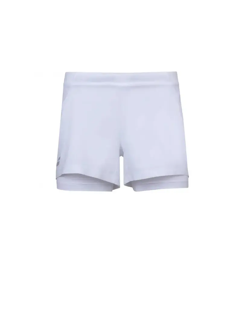 [175022] BABOLAT EXERCISE SHORT GRL WHITE (10-12)