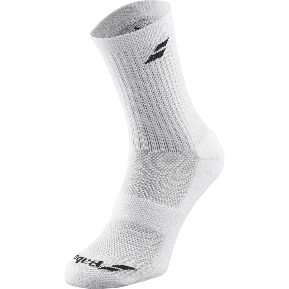 BABOLAT SOCKS 3 PAIRS PACK WHITE