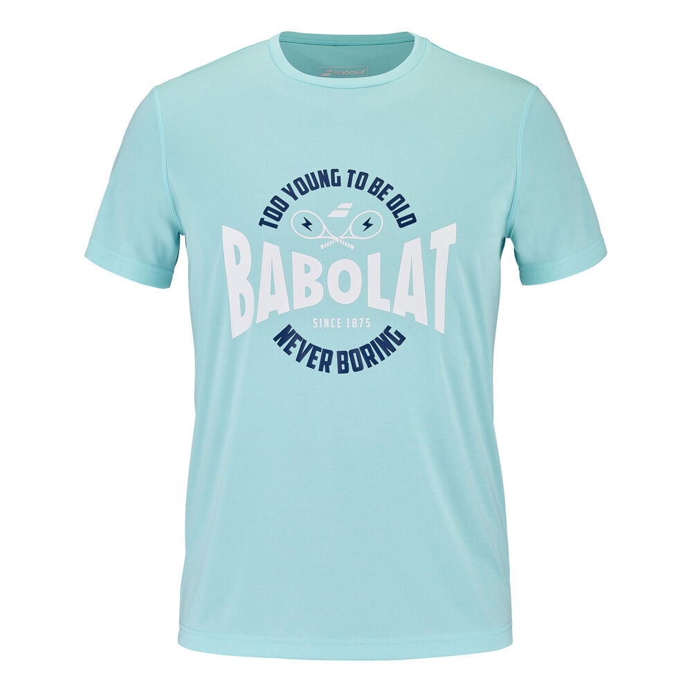 BABOLAT EXERCISE GRAPHIC TEE ANGLE BLUE