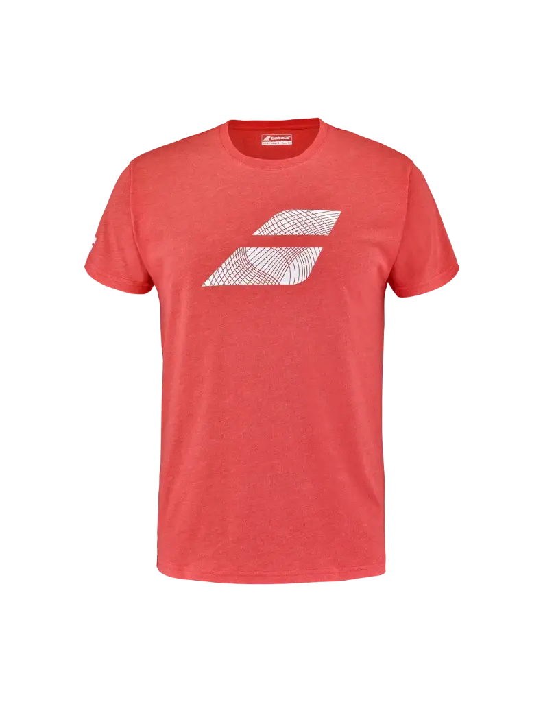 BABOLAT EXERCISE BIG FLAG TEE RED