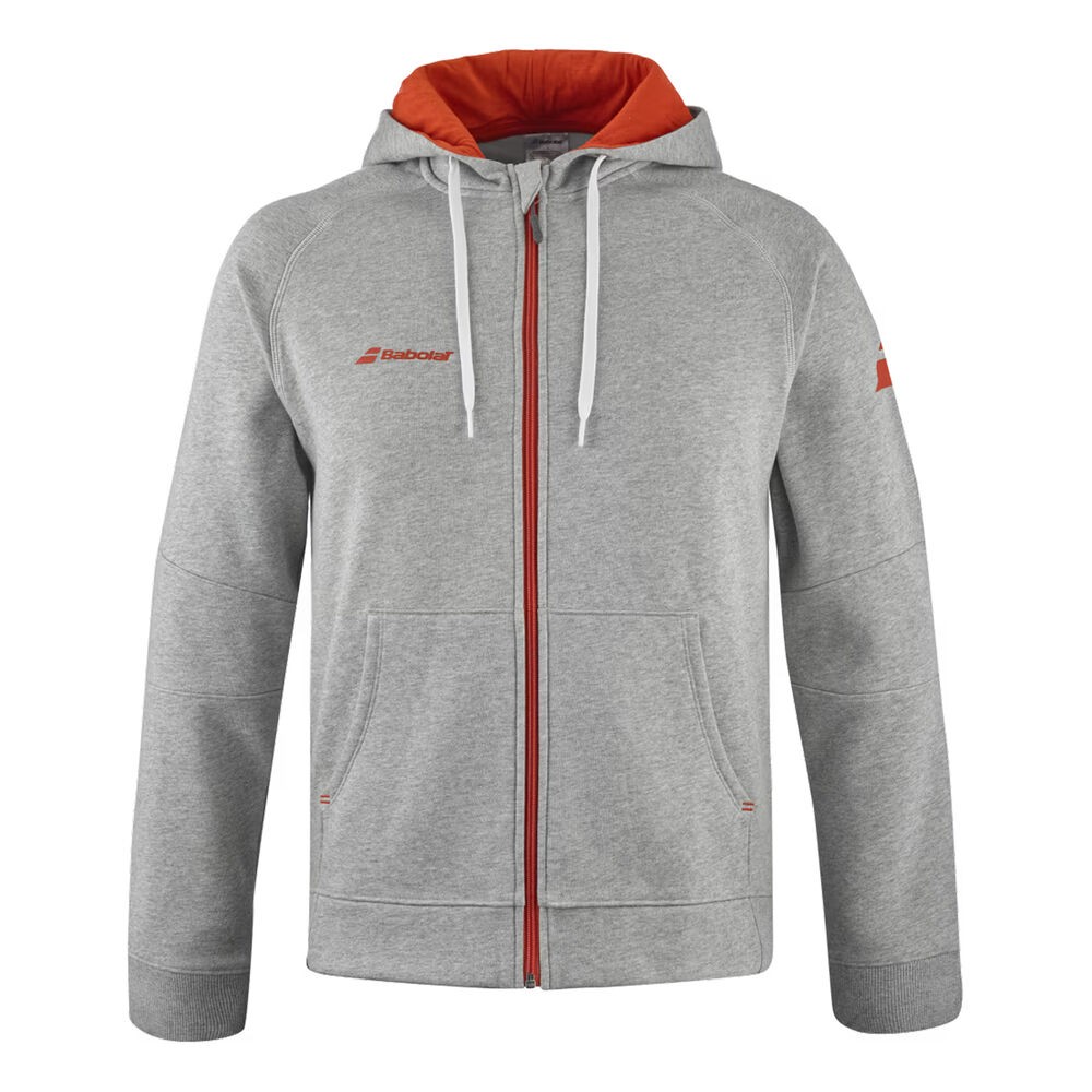 BABOLAT EXERCISE HOOD JACKET STRIKE GRAY