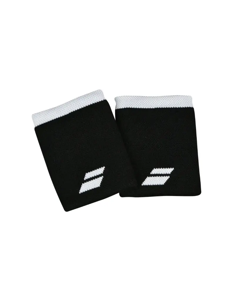 BABOLAT TERRY JUMBO WRISTBAND BLACK/WHITE