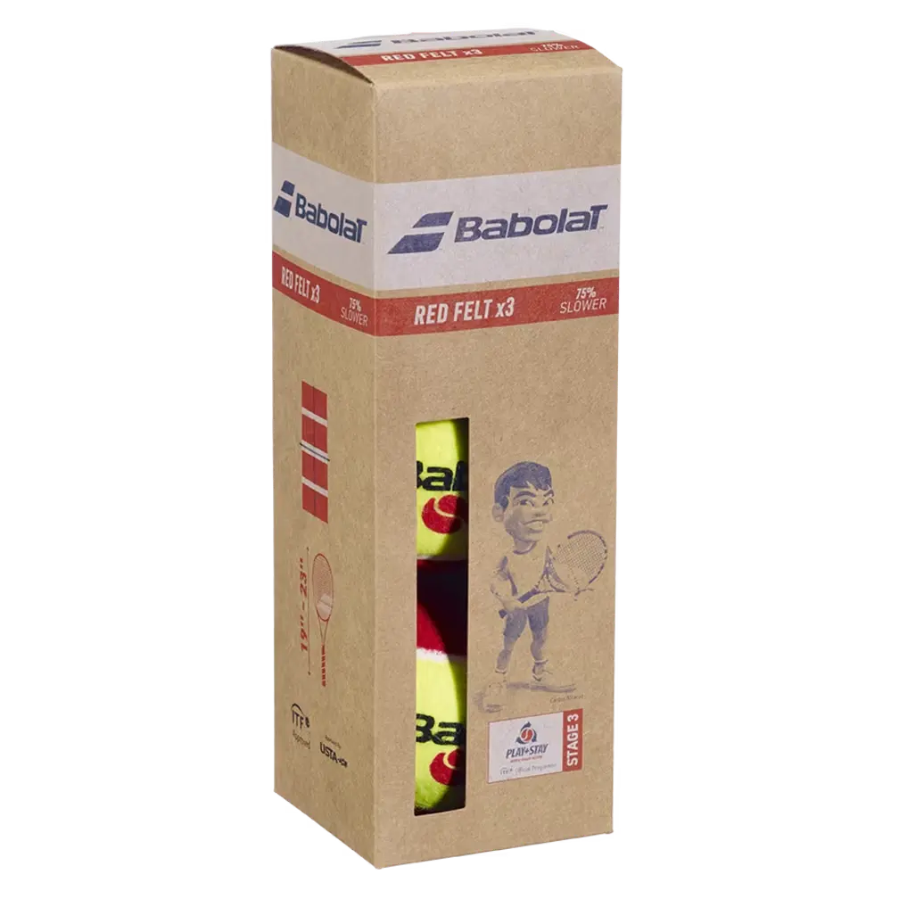 BABOLAT RED FELT X3