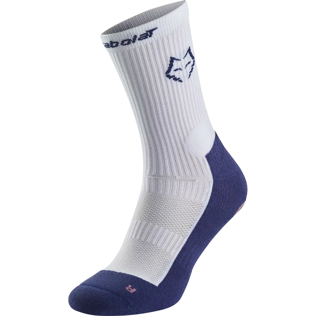 BABOLAT MID-CALF SOCKS LEBRON WHITE/BLUE