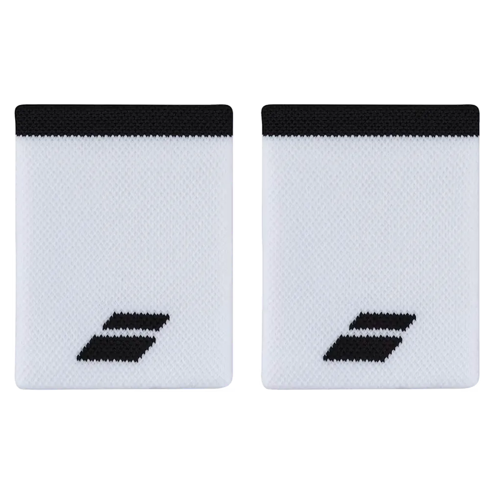 BABOLAT LOGO JUMBO WRISTBAND WHITE/BLACK
