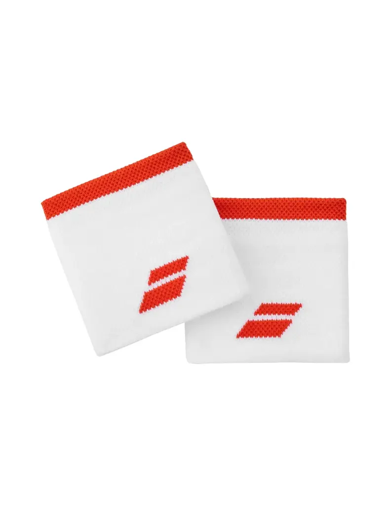 BABOLAT WRISTBAND WHITE/RED