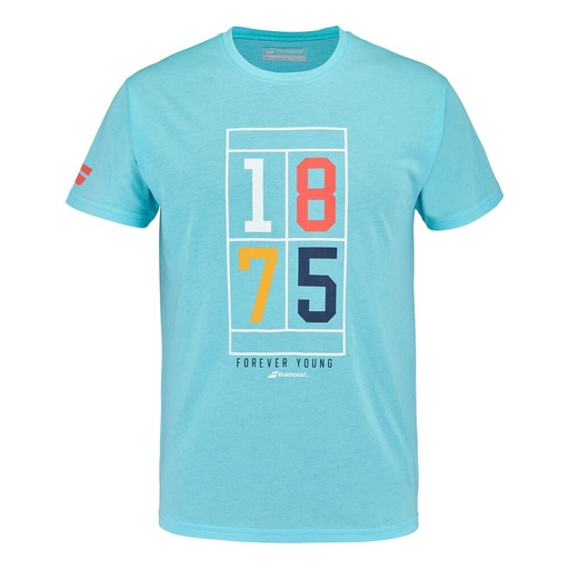 BABOLAT EXERCISE VINTAGE TEE ANGLE BLUE