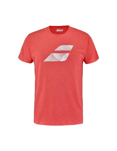 BABOLAT EXERCISE BIG FLAG TEE RED