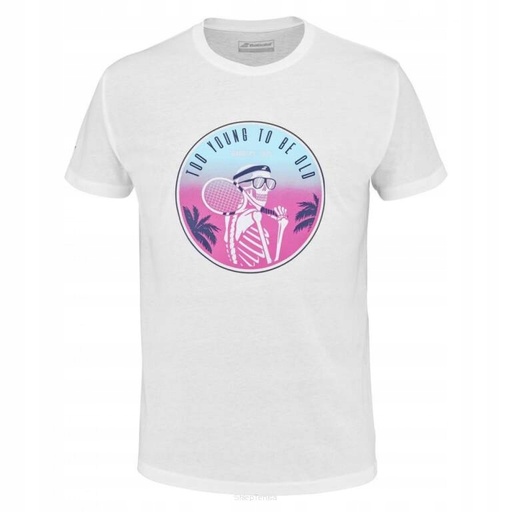 BABOLAT EXERCISE SKELETON TEE WHITE