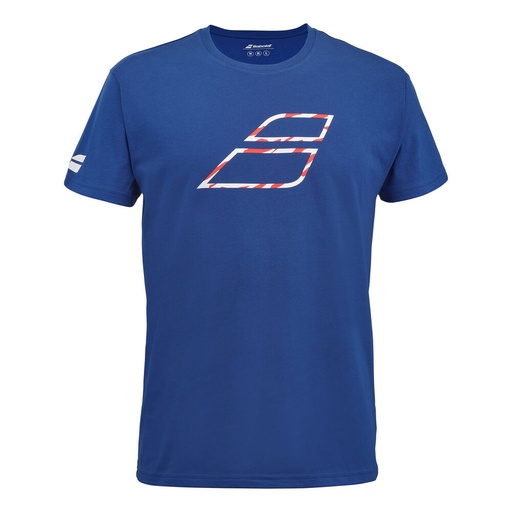 BABOLAT EXERCISE BIG FLAG TEE DARK BLUE