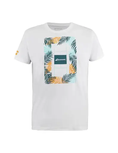 BABOLAT MESSAGE PALM TEE WHITE
