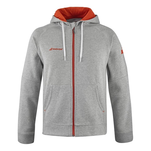 BABOLAT EXERCISE HOOD JACKET STRIKE GRAY