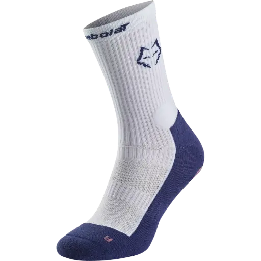 BABOLAT MID-CALF SOCKS LEBRON WHITE/BLUE